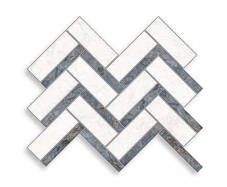 Blue/Bianco Freccia Mosaic